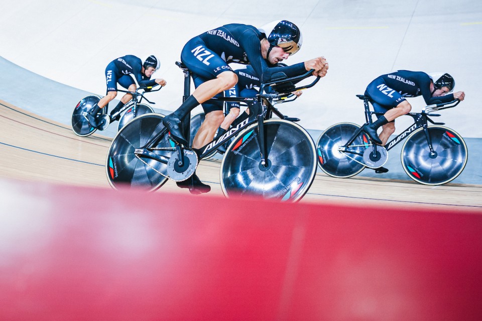 New Zealand team pursuit combos qualify fastest in Nations Cup cycling